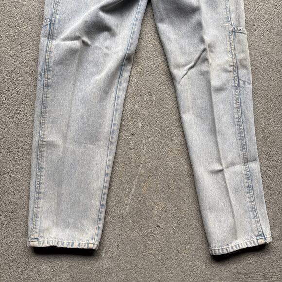 Deadstock 90s Dockers Jeans 28x30 Pleated Denim Levi’s Baggy Acid Wash Vintage - Picture 14 of 15